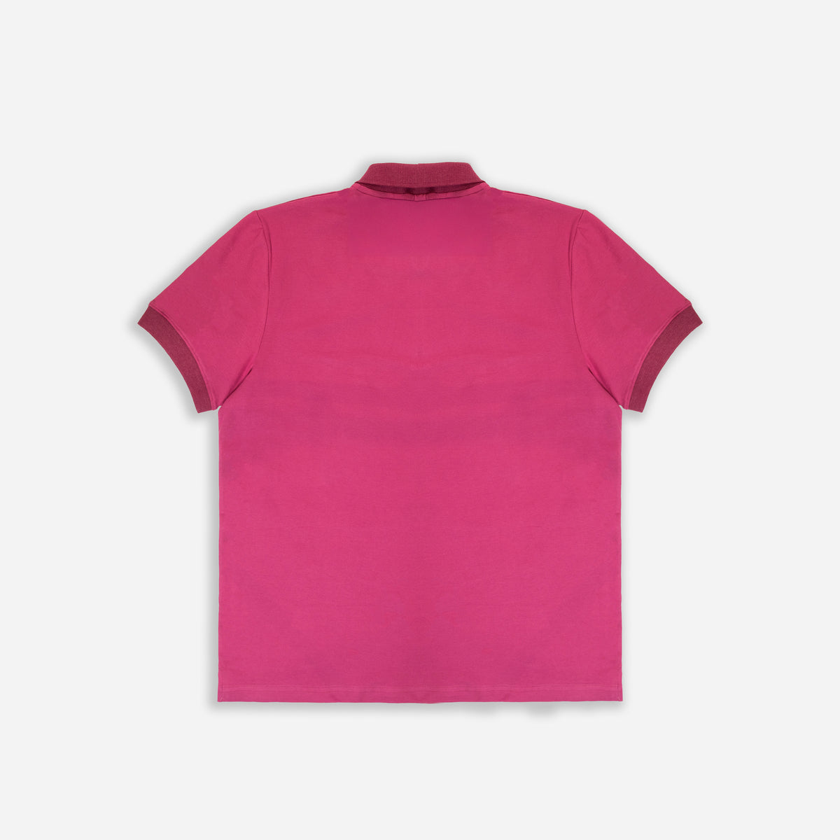 Men’s Solid Rose Pink Cotton Polo T-Shirt