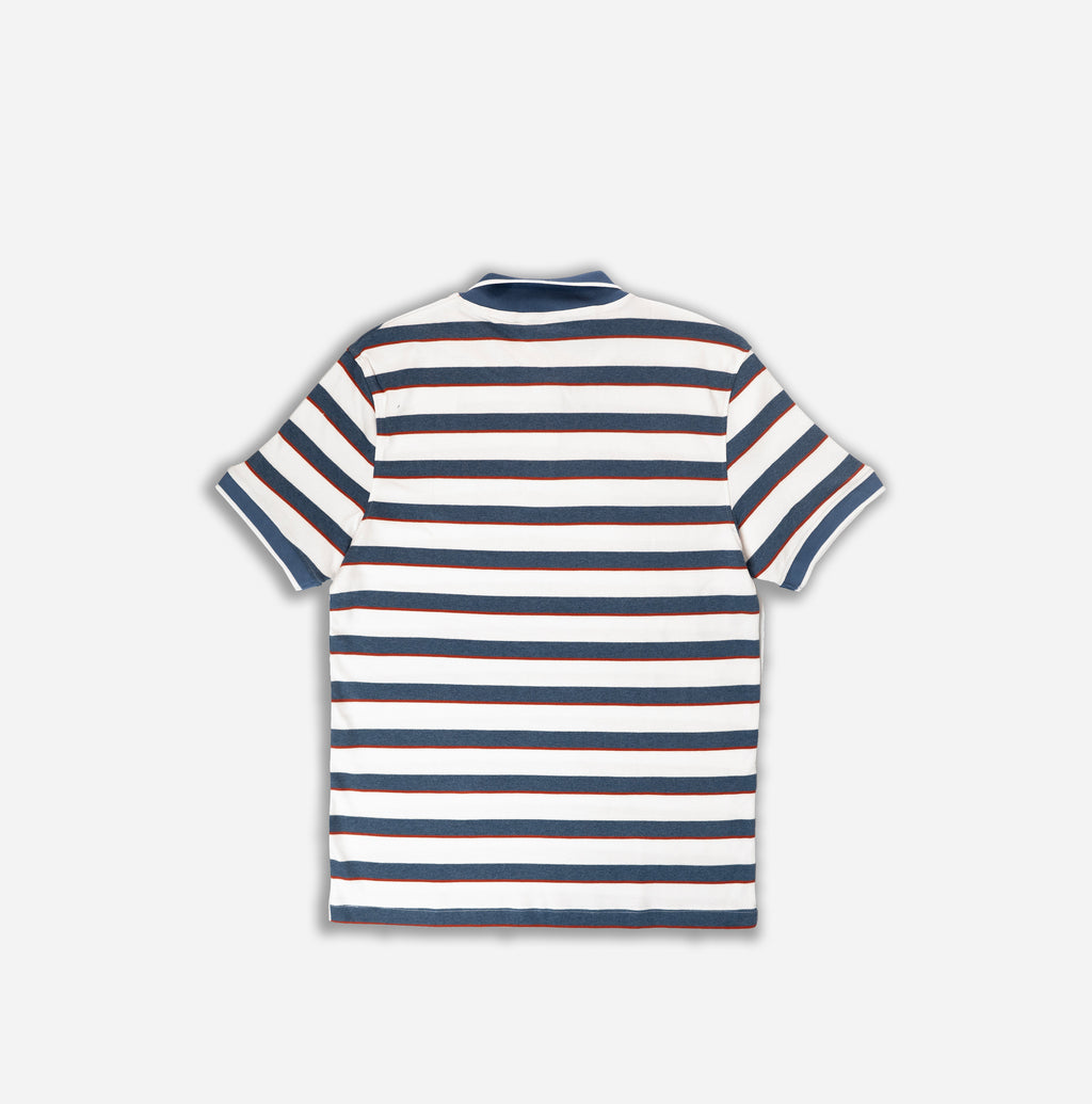 Classic Striped Cotton Polo T-Shirt