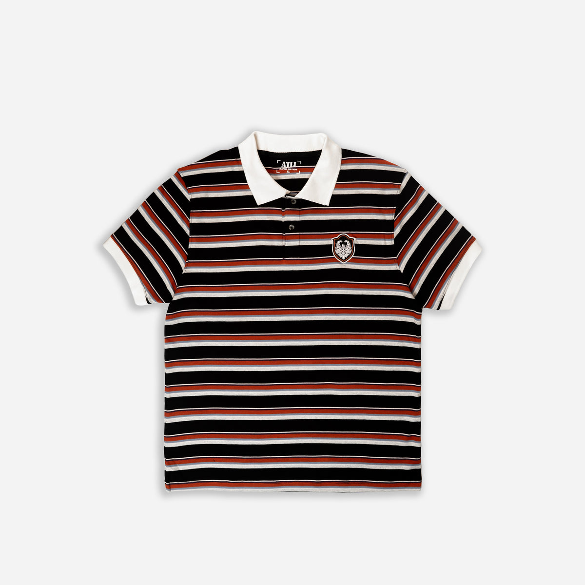 Classic Striped Cotton Polo T-Shirt