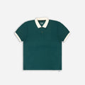 Men’s Solid Dark Green Cotton Polo T-Shirt