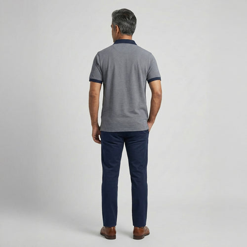 Classic Contrast Collar Polo T-Shirt